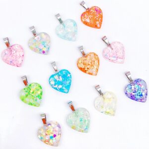 Glow-in-the-dark love sequins