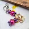 Wholesale Colorful Metal Gradient Bear Keychain