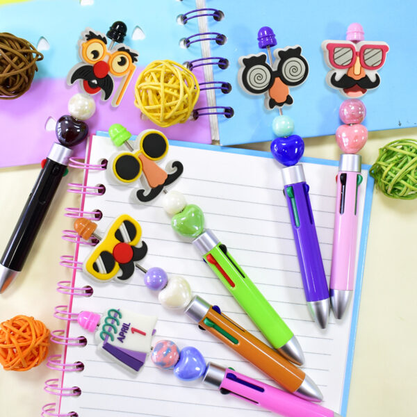 O1CN01OIwnSi28wE4Bd4uwk_2218983507996-0-cib Wholesale Random 100pcs April Fool's Day-themed Funny Mustache DIY PVC Soft Rubber Beads