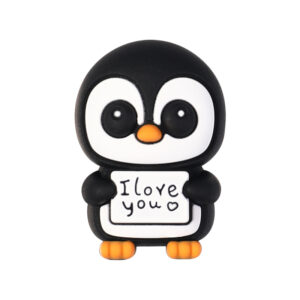 3d valentine's day penguin