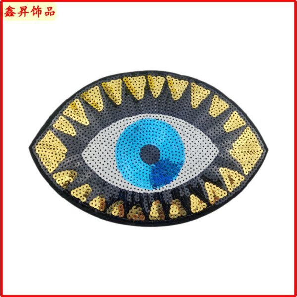 Wholesale Love Eye Mouth Glitter Embroidery DIY Patches