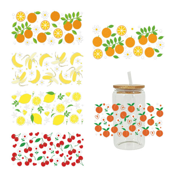 Wholesale UV Transfer Paste Glass Crystal Label Crystal Paste Cross-border Special Paste for 16oz Glass Cup 23cmX11cm