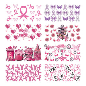 Wholesale Uv Transfer Sticker Glass Cup Crystal Label Crystal Sticker Cross-Border Exclusive for 16oz Glass Cup Special Sticker 23Cmx11Cm