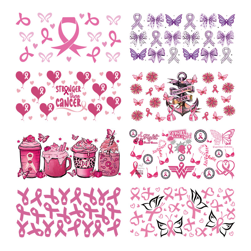 Wholesale Uv Transfer Sticker Glass C Crystal Label Crystal Sticker Cross-Border Exclusive for 16oz Glass C Special Sticker 23Cmx11Cm