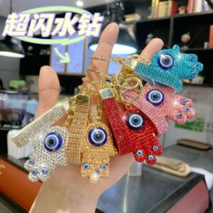 O1CN01OOHIyI1wdCDXIn6dL_2218646186330-0-cib Wholesale Clay Full Drill Demon Eye Keychain
