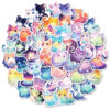 Wholesale 50 Cute Cartoon Fantasy Starry Sky Cat Creative Stickers