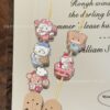 Wholesale 10pcs baking bread cartoon cat relief acrylic beads