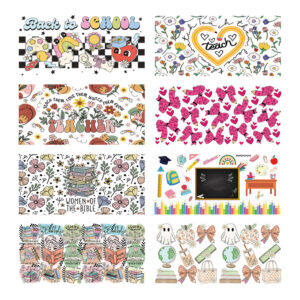 Wholesale UV Transfer Paste Glass Crystal Label Crystal Paste Cross-border Special Paste for 16oz Glass Cup 23cmX11cm