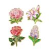 Wholesale Beautiful rose tulip flower metal brooch