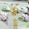 O1CN01OQfNkL1mY1VKywS3x_2218883164965-0-cib Wholesale Multicolor Double-Sided Rhinestone Butterfly Straight Hole Bead