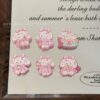 Wholesale 10pcs embossed pink cake cartoon dog acrylic beads
