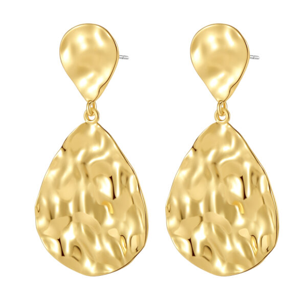 Wholesale Punch to create geometric texture earrings