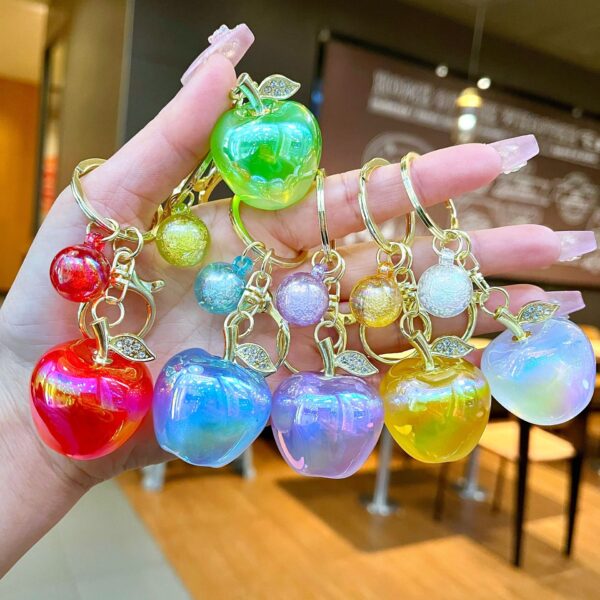 Wholesale Creative Apple Keychain Exquisite and Fashionable Bag Pendant