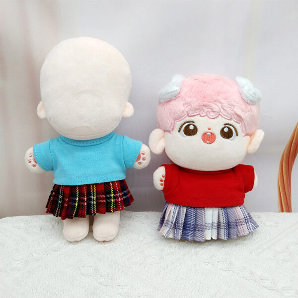 Wholesale 17cm doll clothes change outfit pleated skirt