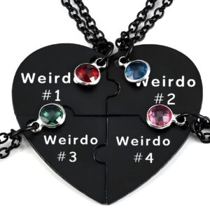 Black four-piece love necklace