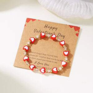 # 5 red love bracelets