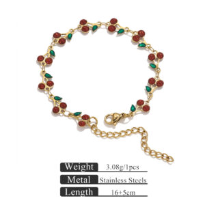 Dark red-bracelet