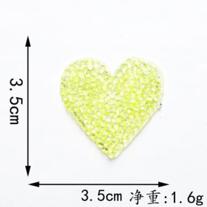 3.5*3.5cm yellow love* hot melt glue