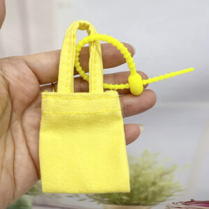 Yellow rope cloth bag