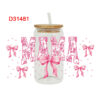Wholesale UV Transfer Paste Glass Crystal Label Crystal Paste Cross-border Special Paste for 16oz Glass Cup 23cmX11cm