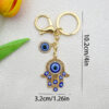 Wholesale light luxury Devil's Eye keychain pendant blue eye keychain
