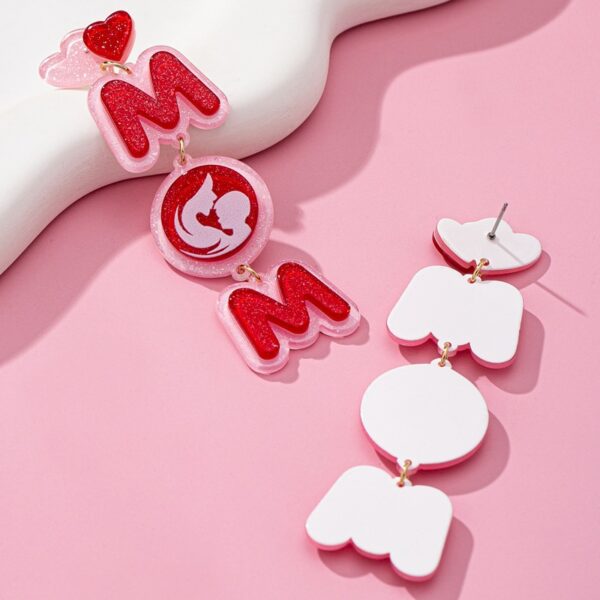 O1CN01Oh06as2F775tZEhvM_2217900038832-0-cib Wholesale Earrings Mother's Day Love Letter Long Earrings Mother