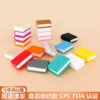 O1CN01OkCzlU1ejSIMI3gIz_2219683907-0-cib Wholesale 10PCS Stacked Book Shape Rectangle Cartoon Silicone Beads