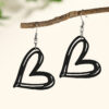 Wholesale Colorful Love Valentine's Day Wood Earrings