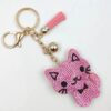 Wholesale Creative Cartoon Kitten Diamond Keychain