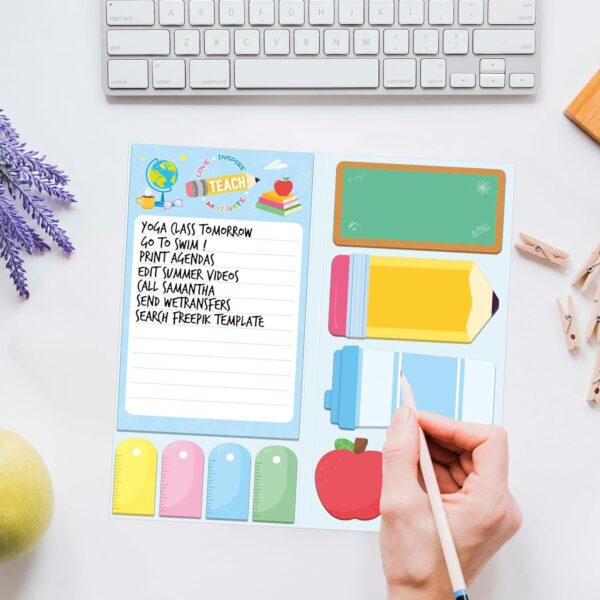 O1CN01OqVswS21sNGbsYtQZ_2216303317040-0-cib Wholesale Teacher's Day Theme Cartoon Sticky Notes Combination School Theme