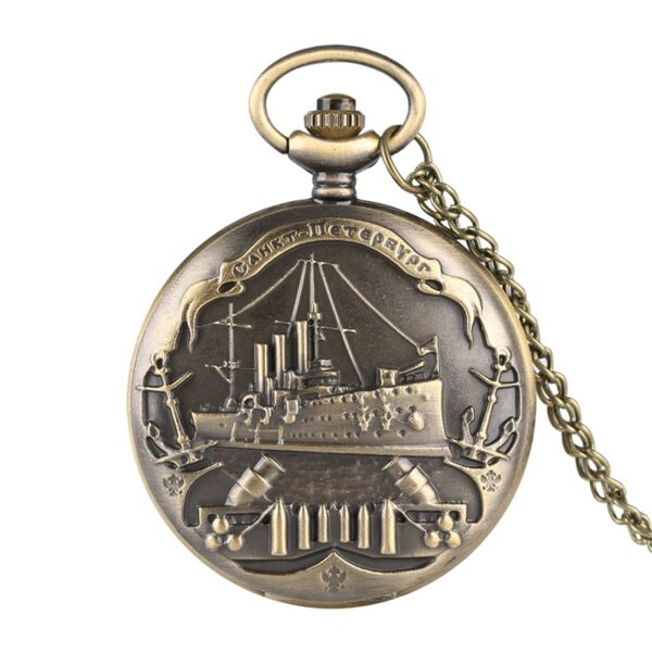 Wholesale Bronze relief cruise ship pocket watch