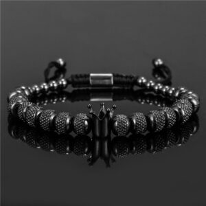 Pineapple beads 6MM18 black