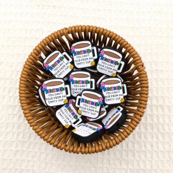 O1CN01Ost08U2FO3iwTgk9h_2216349148869-0-cib Wholesale 10pcs Coffee Letter Silicone DIY Loose Beads