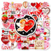 Wholesale 56pcs Valentine's Day Series Creative Graffiti Stickers