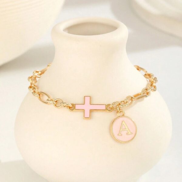 Wholesale Easter letter cross bracelet