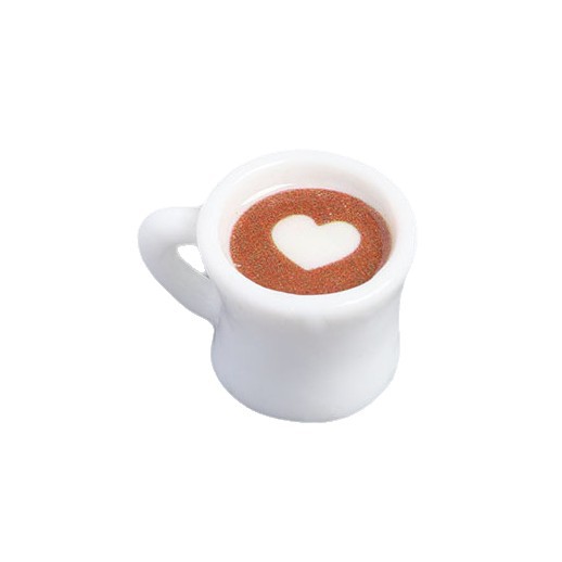 Wholesale Resin miniature coffee cup plate and saucer set