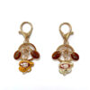 Wholesale Coee c coee bean metal keychain