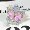 Wholesale Rhinestone Butterfly Flower Heavy Beaded Pen