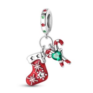 Cyc220-christmas stocking two-piece pendant