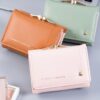 Wholesale Colorful large capacity short women's wallet