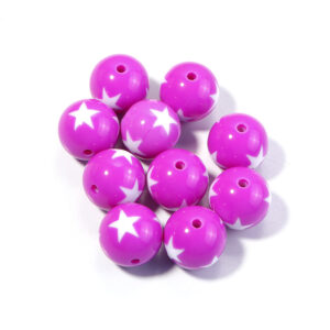 Purple / Diameter: 16mm, hole diameter 2.8mm, 20 pcs/pack