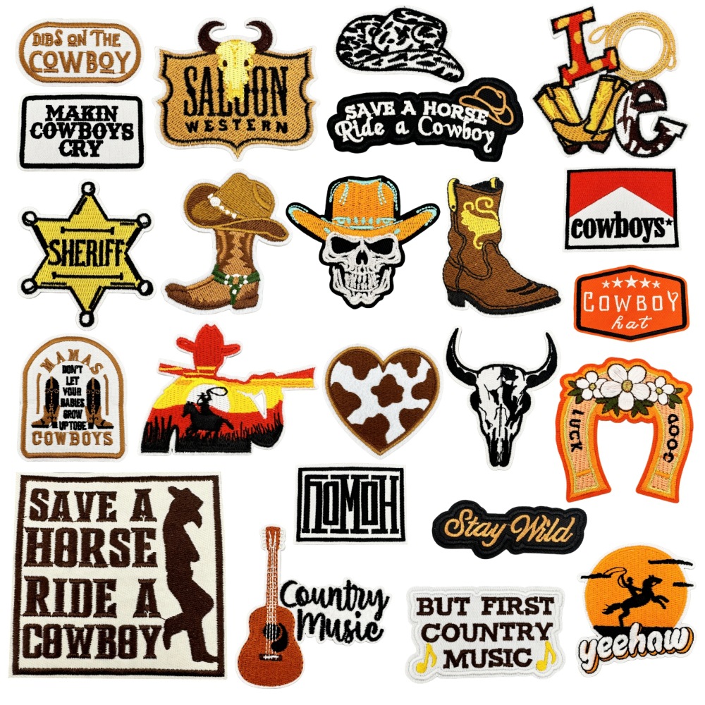 Wholesale Western Boy Denim Patch