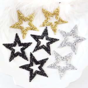 Wholesale Hollow out pentagram embroidery DIY Patches