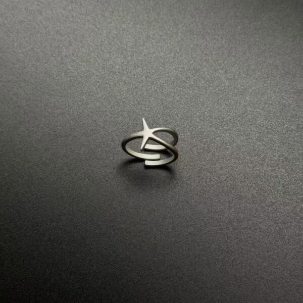 Wholesale Silver Star Opening Alloy Ring