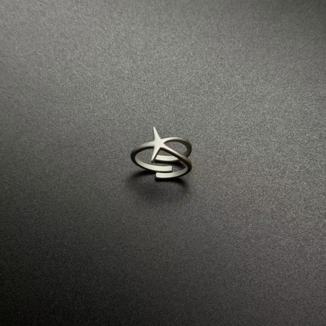 Wholesale Sier Star Opening Alloy Ring