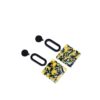 Wholesale Colorful square long acrylic earrings
