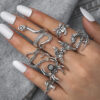 Wholesale retro skull snake octopus animal ring