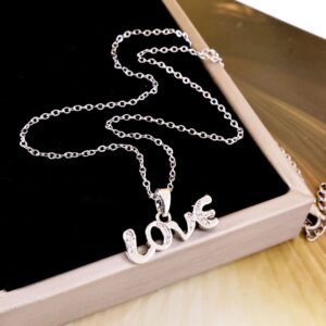 Xl2335love necklace silver