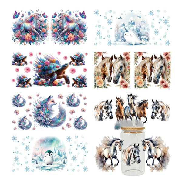 Wholesale UV Transfer Paste Glass Crystal Label Crystal Paste 16OZ UV DTF WRAPS