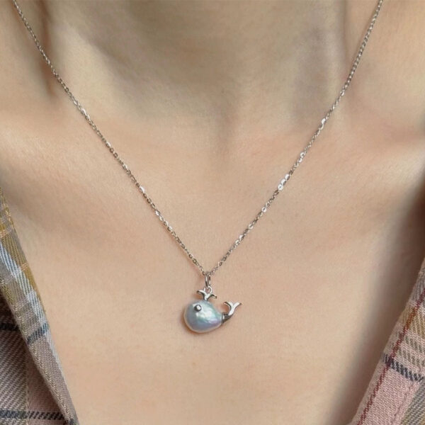 Wholesale Baroque Whale shaped Pearl Ocean Necklace